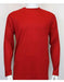Red Long Sleeve Mock Neck Shirts For Men's