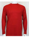 Red Long Sleeve Mock Neck Shirts For Men's