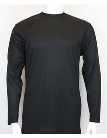 Black Long Sleeve Fabric Meterial Mock Neck Shirts For Mens