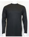 Black Long Sleeve Fabric Meterial Mock Neck Shirts For Mens