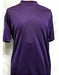 Purple Fabric Mock Neck Shirts For Men's