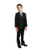 Father and son Black  Peak Lapel Matching Suits Black
