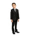 Father and son Black  Peak Lapel Matching Suits Black