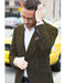 Men's Black and Gold Pinstripe Cheap Priced Designer Blazer