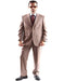 Brand: Caravelli Collezione Suit - Caravelli Suit - Caravelli italy Men's Two Button Dress Suit Tan