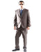 Brand: Caravelli Collezione Suit - Caravelli Suit - Caravelli italy Men's Two Button Dress Suit Taupe