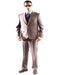 Brand: Caravelli Collezione Suit - Caravelli Suit - Caravelli italy Caravelli Men's Superior 150s Two Button Pinstripe Dress Suit