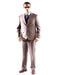 Brand: Caravelli Collezione Suit - Caravelli Suit - Caravelli italy Caravelli Men's Two Button Pinstripe Dress Suit