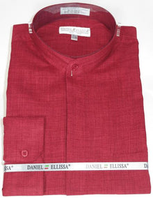 Daniel Ellissa Men's French Cuff Shirt Wine