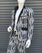 Men's Peak Lapel Suit Black ~ White