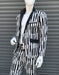 Men's Peak Lapel Suit Black ~ White