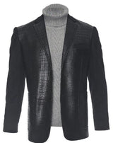 Men's Black Two Button Fashion Dress Casual Blazer