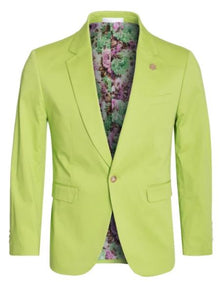 Men'S Cotton Stretch Slim Fit Blazer Apple