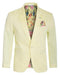 Men'S Cotton Stretch Slim Fit Blazer Lemon
