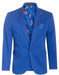 Men'S Cotton Stretch Slim Fit Blazer Royal