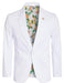 Men'S Cotton Stretch Slim Fit Blazer White