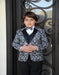 Men's Black Textured Pattern Tuxedo Jacket
