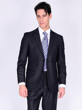Mantoni Suit Brand Men’s Suit-Solid Gray- High End Suits - High Quality Suits - Image 9