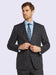 Mantoni Suit Brand Men’s Suit-Gray Windowpane- High End Suits - High Quality Suits