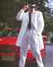 Men'S White Gangster Zoot Suit Tuxedo Costume