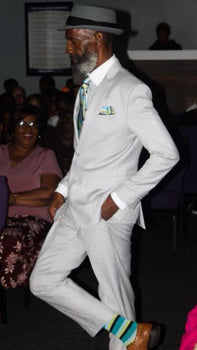 Men's White One Button Suit on Sale