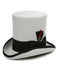 Premium Grey with Black Wool Top Hat ~ Tuxedo Hat