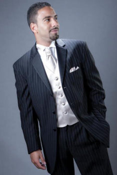 Navy Jacket And Pants And Vest
