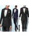 Black Three Button Tuxedo Suit