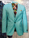 Men's One Button Aqua  Blazer