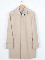 Men's Three Quarter Trench Coat Beige