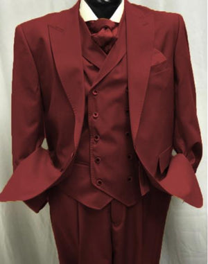 Burgundy Single button One Chest Pocket Pants