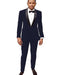 Men'S Dark Navy Blue Tuxedo Jacket And Velvet Pant