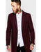 Men's  Wool Burgundy ~ Wine Car Coat