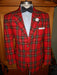Men's Tartan One Button Fully Lined One Chest Pocket Suit