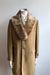 Men's Camel Three Button  Full Length Overcoat Men's Carcoat - Car Coat Mid Length Three quarter length coat