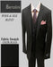 Bertolini Wool/Silk Black Solid Vested