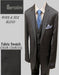 Bertolini Wool/Silk Charcoal Solid Vested