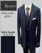 Bertolini Wool/Silk Blue Solid Vested