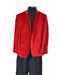 Men's velour Men's blazer Jacket Sport Coat- Red