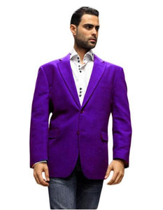 Purple velour Men's blazer Jacket Fabric Sport Coat