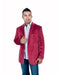 Men's Stylish 2 Button Sport velour Men's blazer Jacket Burgundy ~ Maroon ~ Wine Color Discounted Affordabl