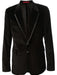 Velour Men's blazer Jacket Men's Black Cotton