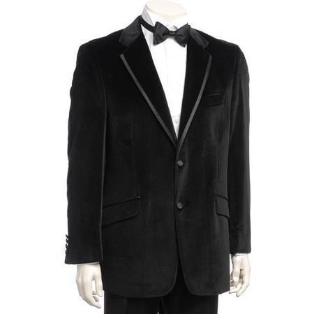 velour Men's blazer Jacket Sport Jacket For Men Black