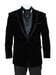Velvet Smoking velour Men's blazer Jacket Black