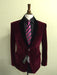 Velour Men's blazer Jacket Velour Fabric ~ Men's slim fit elegant Velvet Dinner Tuxedo Black Lapeled