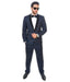 Velour Men'S Blazer Jacket Men'S Slim Fit 1 Button Shawl Velvet Lapel Suit Or Dark Navy Blue
