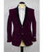 Men's Velvet velour Men's blazer Jacket Purple