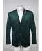 Mens Green Velvet Blazer Mens 2 Button Velvet Velour Men'S Blazer Jacket Hunter ~ Olive Green Sportcoat Jacket