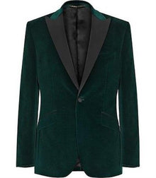 Mens Green Velvet Blazer Men Olive Green Stylish Tuxedo Sports Velour Men'S Blazer Jackets Coat Velvet Fabric Black Lapel
