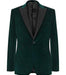 Mens Green Velvet Blazer Men Olive Green Stylish Tuxedo Sports Velour Men'S Blazer Jackets Coat Velvet Fabric Black Lapel